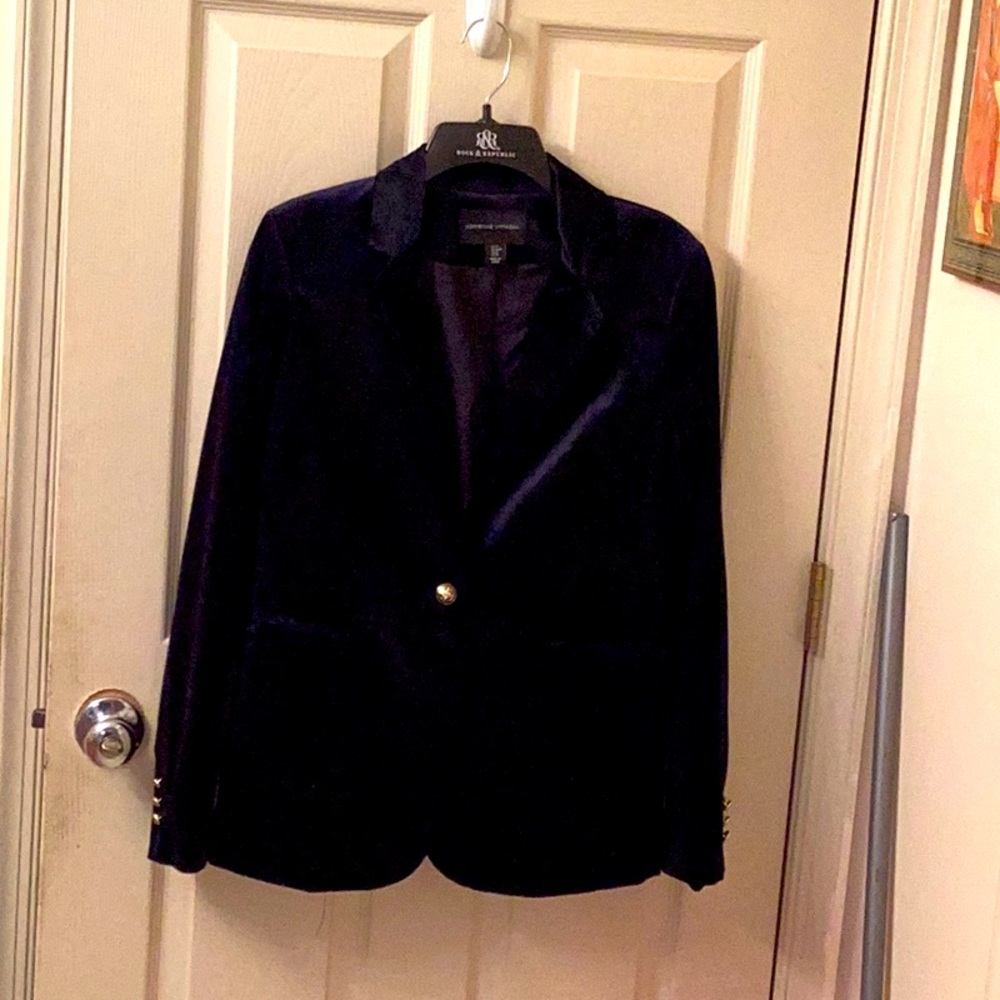Velveteen blazer